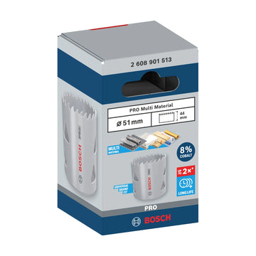 PRO Multi Material Hole Saw, 51 mm, Threaded - image 02