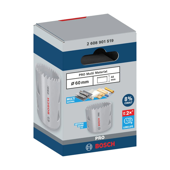PRO Multi Material Hole Saw, 60 mm, Threaded - image 02