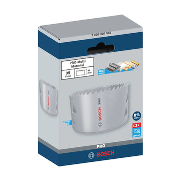PRO Multi Material Hole Saw, 95 mm, Threaded - image 02