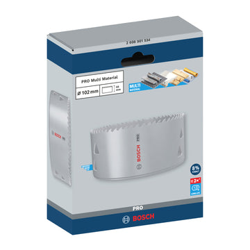 PRO Multi Material Hole Saw, 102 mm, Threaded - 0