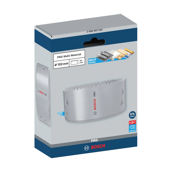 PRO Multi Material Hole Saw, 102 mm, Threaded - image 02