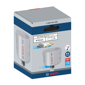 PRO Multi Material PC Plus Hole Saw, 70 mm - 0
