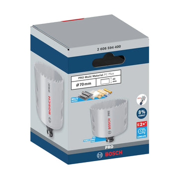 PRO Multi Material PC Plus Hole Saw, 70 mm - image 02