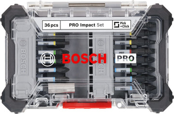 PRO Impact Screwdriver Bit Set, Display, 6 x 36 pcs - 0