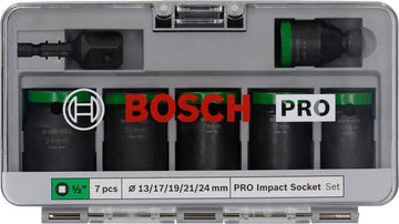 Bosch PRO Impact Socket 1/2" Standard 7-PC Set - 0