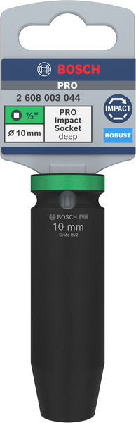 Bosch PRO Impact Socket 1/2" 10 MM Deep - 0