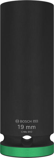 Bosch PRO Impact Socket 1/2" 19 MM Deep