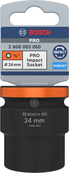BoschPRO Impact Socket 3/4" 24 MM Standard