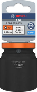Bosch PRO Impact Socket 3/4" 32 MM Standard-2