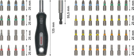 Bosch 50pc Extra Hard Pick &Click SDB Set - 0