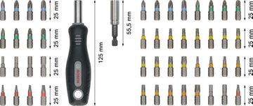 Bosch 50pc Extra Hard Pick &Click SDB Set - 0