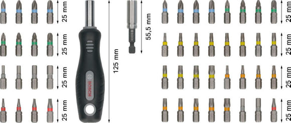 Bosch 50pc Extra Hard Pick &Click SDB Set