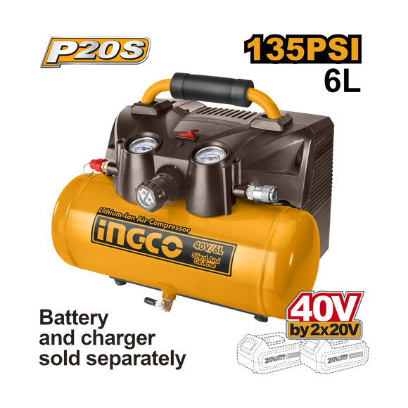 Ingco 40V Lithium-Ion Air Compressor CACLI2003