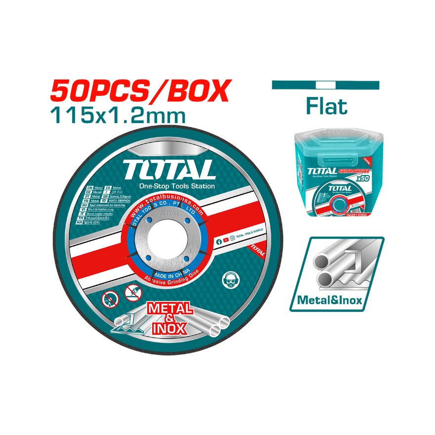 Total Abrasive Metal Cutting Disc Set TAC22111550