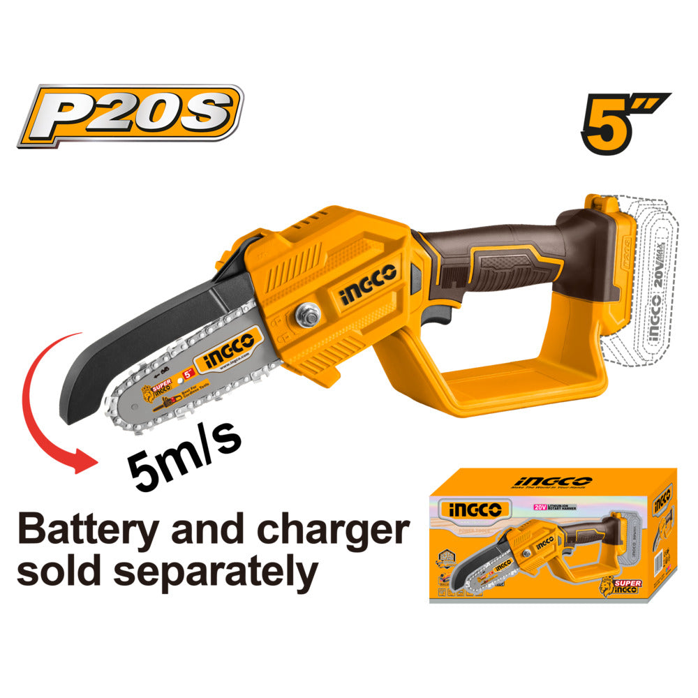 Ingco 20v lithium-ion pruner saw cgsli2058