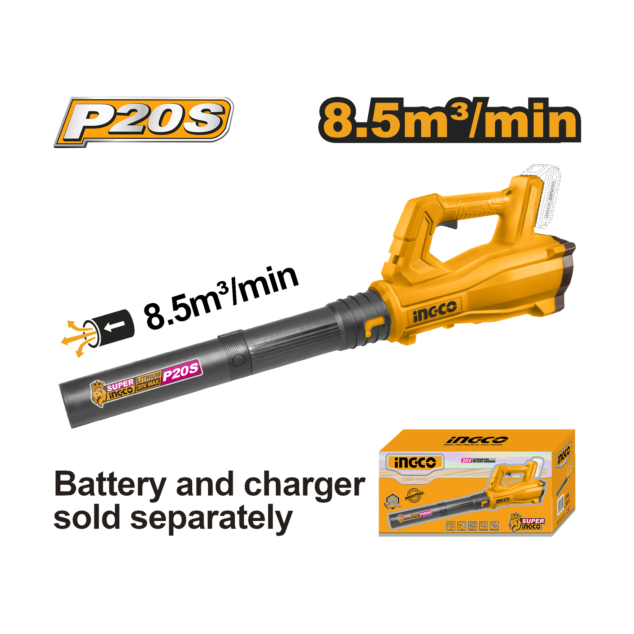 Ingco 20V Lithium-Ion Blower CABLI20323