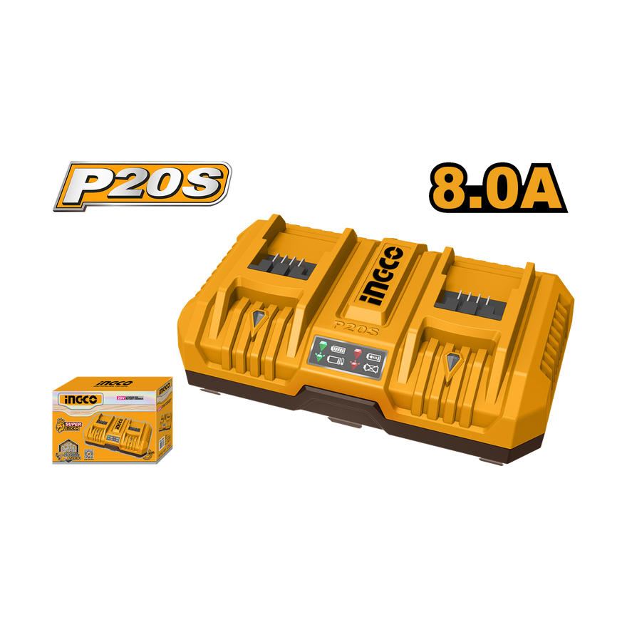 Ingco 20V 8A Dual Fast Charge