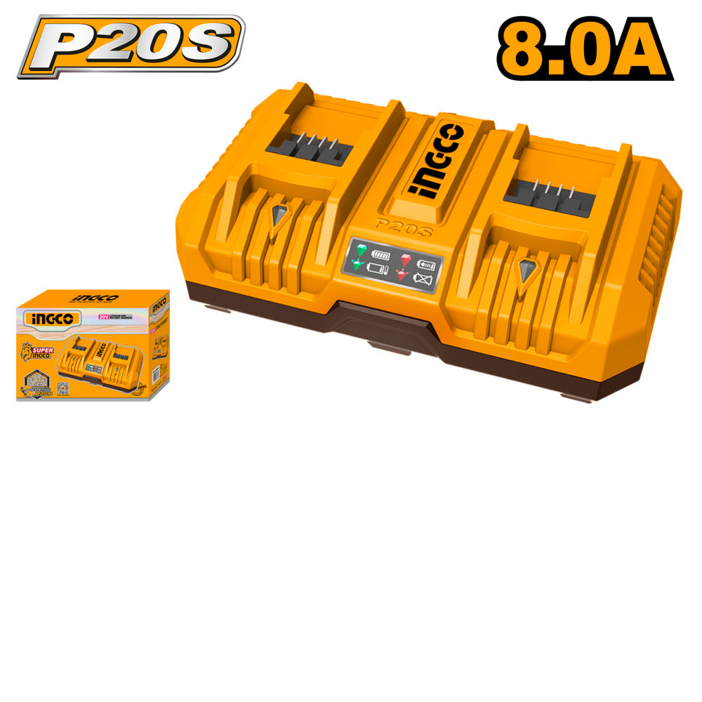 Ingco 20v 8a dual fast charge