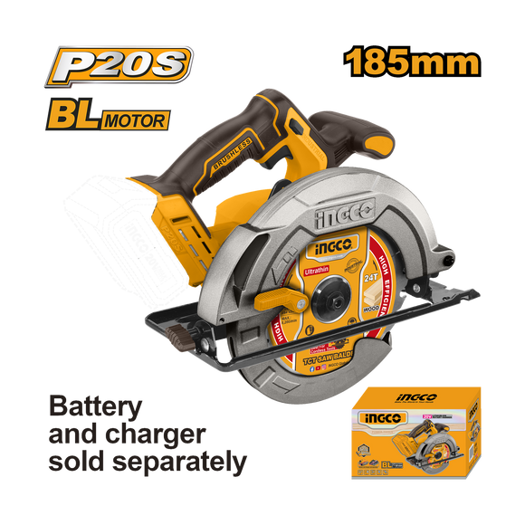 Ingco 20V Lithium-Ion Circular Saw CSLI1851