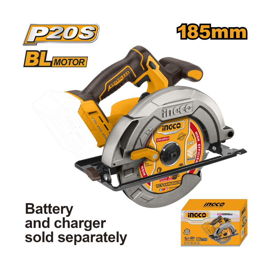 Ingco 20V Lithium-Ion Circular Saw CSLI1851