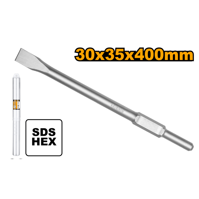Ingco Chisel Hex SDS Flat 30x400x35mm