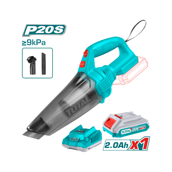 Image of Total Power Tool Total Cordless Vacuum Cleaner 0.5L Powerful & Rechargeable Total TVLI20126