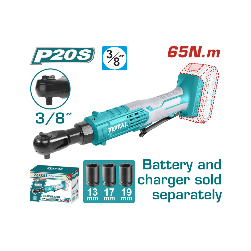 Image of Total Power Tool Total Lithium-Ion drive ratchet 20V 65Nm TDRLI2060151