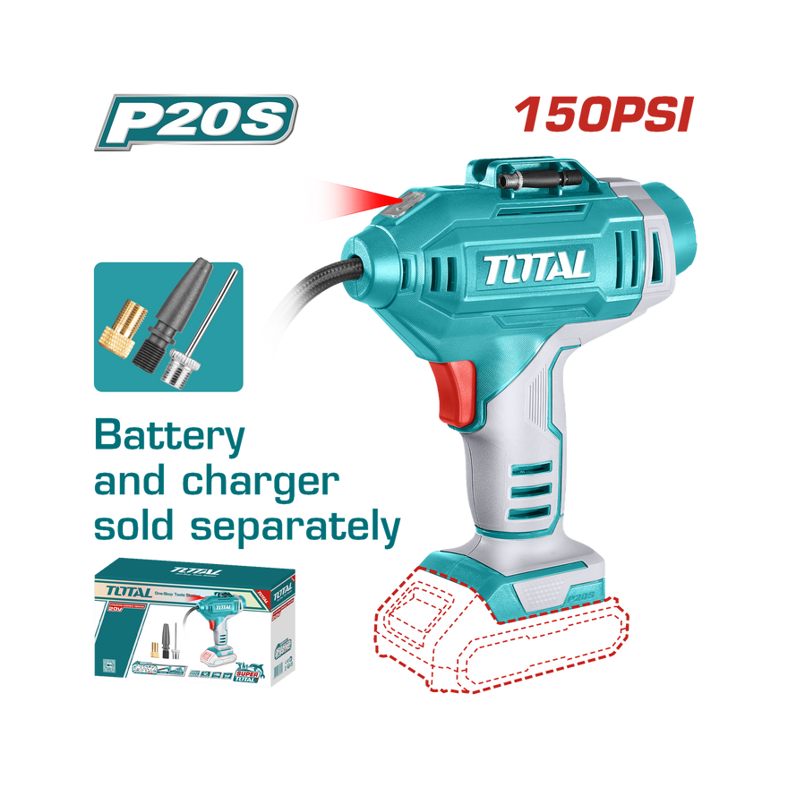 Image of Total Power Tool Total Lithium-Ion auto Air compressor 20V TACLI2018
