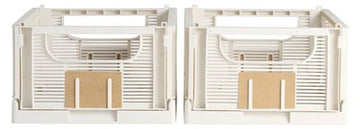 image of DAY Storage Box Foldable 2Pcs Set 33 x 24.5 x 15cm Natural