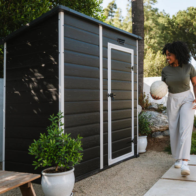 Keter Manor Pent Shed 6 X 4 Grey