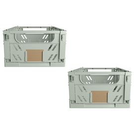 image of DAY Storage Box Foldable 2Pcs Set 17 x 12.5 x 7cm Mint Green