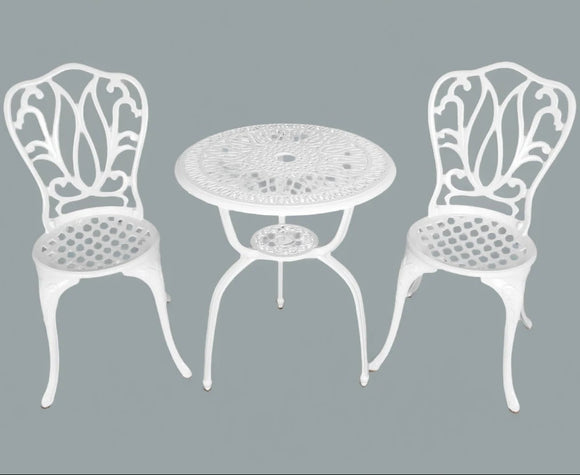 Anray 2 Seater Lisa Patio Set White