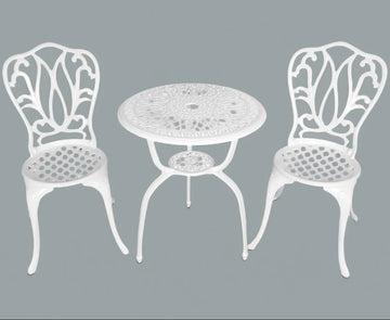 Anray 2 Seater Lisa Patio Set White