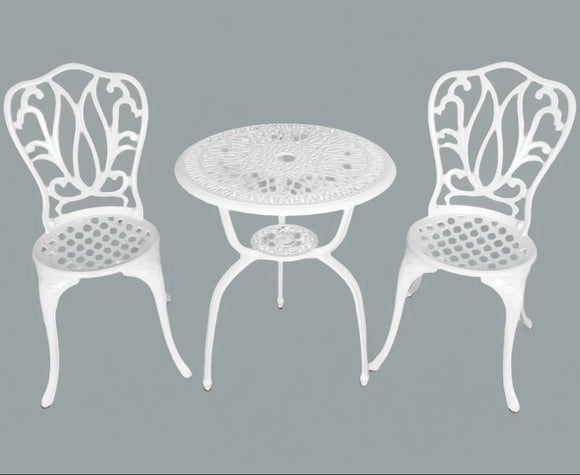 Anray 2 Seater Lisa Patio Set White