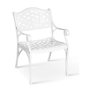 Anray Lattice Aluminium Chair White - image 01