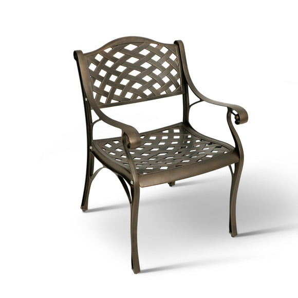 Anray Lattice Aluminium Chair Copper in Outdoor Chairs