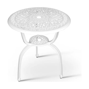Anray Elizabeth Aluminium Table 60Cm White - image 01