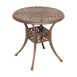 Anray Lattice Aluminium Table 78Cm Round Copper - image 01