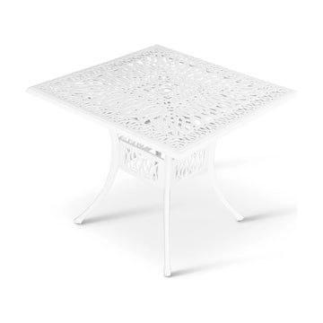 Anray Elizabeth Aluminium Table 90Cm Square White - image 01