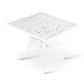 Anray Elizabeth Aluminium Table 90Cm Square White in Outdoor Tables