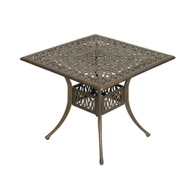 Anray Elizabeth Aluminium Table 90Cm Square  Copper in Outdoor Tables