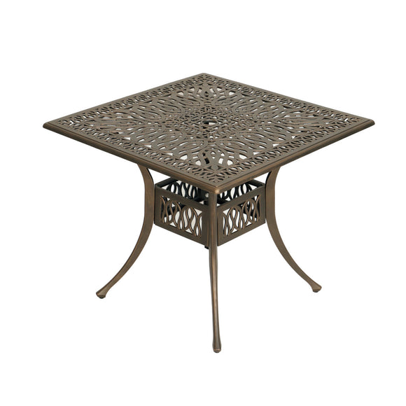 Anray Elizabeth Aluminium Table 90Cm Square  Copper in Outdoor Tables