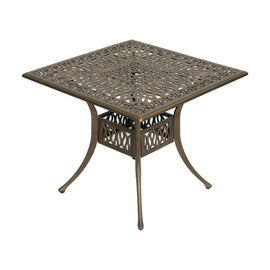Anray Elizabeth Aluminium Table 90Cm Square Copper - image 01