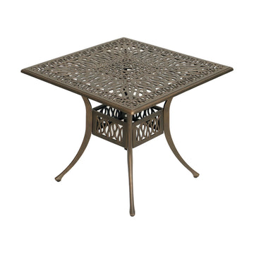 Anray Elizabeth Aluminium Table 90Cm Square Copper - image 01