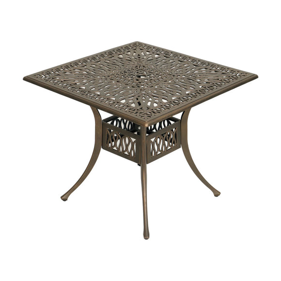 Anray Elizabeth Aluminium Table 90Cm Square Copper - image 01