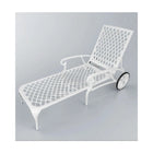 Anray Aluminium Pool Lounger White - image 01