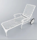 Anray  Aluminium Pool Lounger  White in Sunloungers