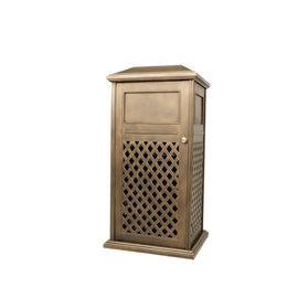 Anray Lattice Aluminium Bin Copper in Outdoor Storage Boxes