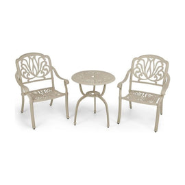 Anray 2 Seater Protea with 60cm Patio Table Set - Sand Beige - image 01