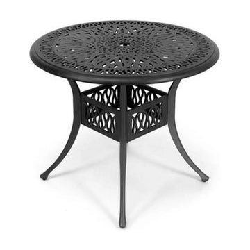 Anray Aluminium 90cm ROUND Table - Black - image 01